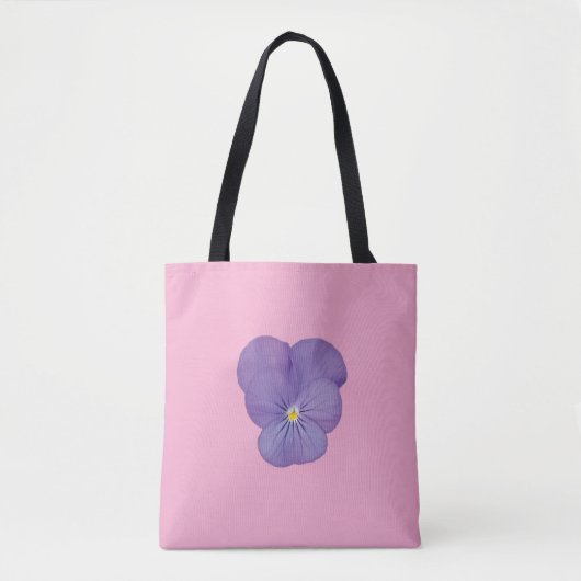 Bold Pansy Bloom Tote Bag Tasche (Vorderseite)