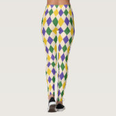 Bold Papaya Harlequin Karo Pattern Leggings (Rückseite)