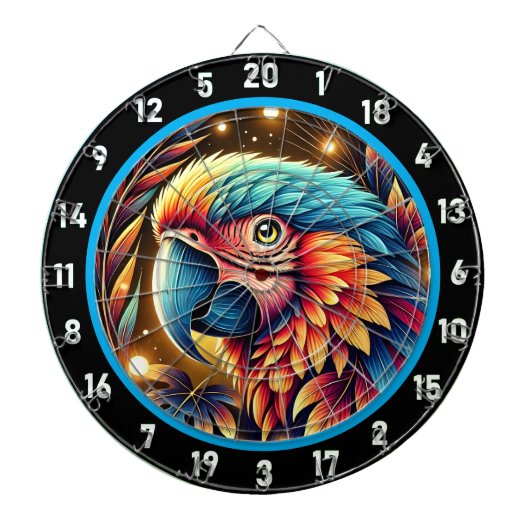 Bold Parrot Dartboard for Game Rooms Dartscheibe (vorne)