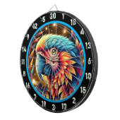 Bold Parrot Dartboard for Game Rooms Dartscheibe (Vorderseite rechts)