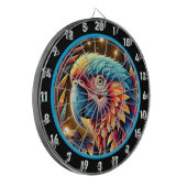 Bold Parrot Dartboard for Game Rooms Dartscheibe (Vorderseite Links)