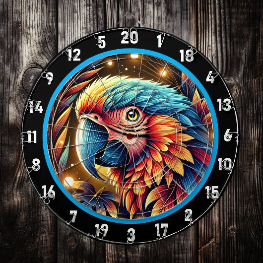Bold Parrot Dartboard for Game Rooms Dartscheibe