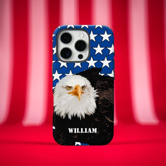 Bold Patriotic Bald Eagle USA Pride Modern America Case-Mate iPhone Hülle