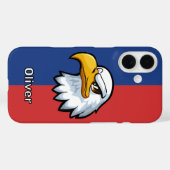 Bold Patriotic Cartoon Eagle Personalisiert Case-Mate iPhone Hülle (Rückseite (Horizontal))