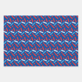 Bold Patriotic Stars Sprinkles Geschenkpapier Set (Vorderseite)