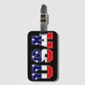 BOLD PATRIOTIC U.S.A. AMERICAN FLAG COOL GEPÄCKANHÄNGER (Vorderseite Vertikal)