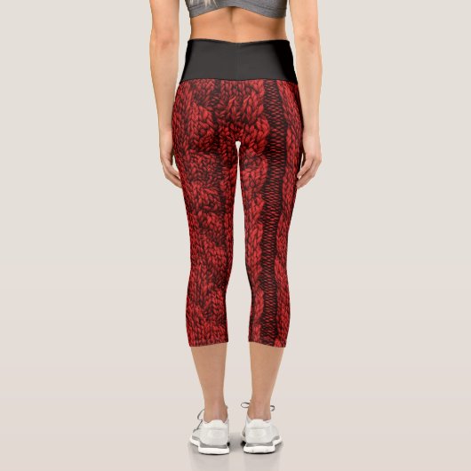Bold Pattern Capri Yoga Leggings (Rückseite)