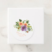 Bold Peach Lila Romantic Floral Vielen Dank Geschenkanhänger (Beispiel)