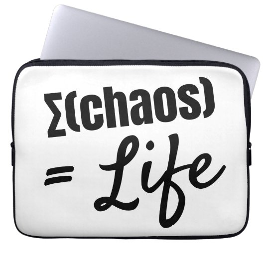 Bold Philosophical Math-Inspired Quote bag Laptopschutzhülle (Vorderseite)