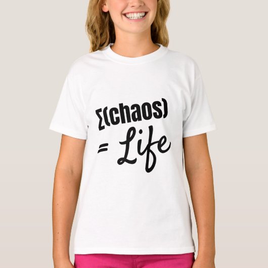 Bold Philosophical Math-Inspired Quote T-Shirt (Vorderseite)