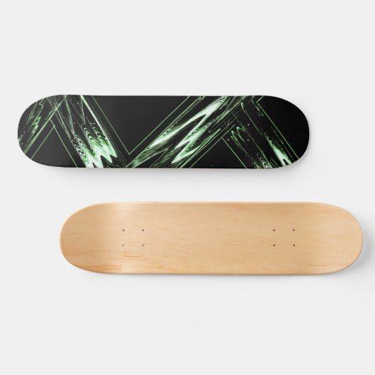 Bold Pine Green Pattern Skateboard (Horizontal)