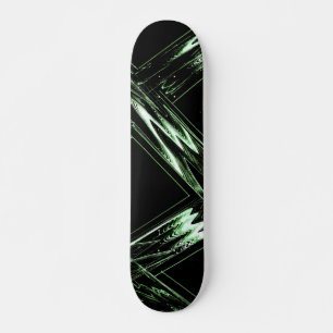 Bold Pine Green Pattern Skateboard