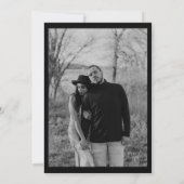 Bold Pink and Black Floral Til Death Save the Date (Rückseite)