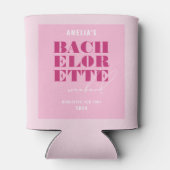 Bold Pink Bachelorette Weekend Dosenkühler (Rückseite)
