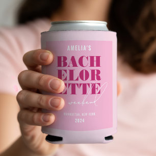 Bold Pink Bachelorette Weekend Dosenkühler