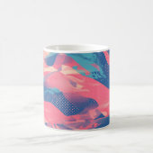 🎨 Bold Pink & Blue Abstract Pattern - Dynamic & F Kaffeetasse (Mittel)