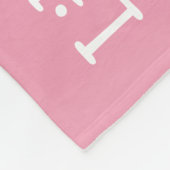  Bold pink butterfly - personalized  Fleecedecke (Ecke)