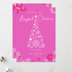 Bold Pink Festive Calligraphy Frohe Weihnachten