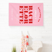 Bold Pink & Red Bachelorette Weekend Banner (InSitu)