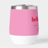 Bold Pink Red Modern 40th Birthday Custom (Vorderseite)