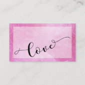 Bold Pink Watercolor Mandala Wedding Website 2 Begleitkarte (Rückseite)