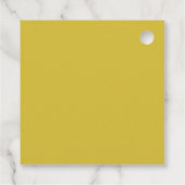 Bold Pink Yellow Photo Wedding Modern Custom Geschenkanhänger (Rückseite)