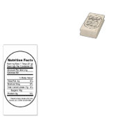 Bold Pint Honey Jar Nutrition Facts Label Gummistempel (Stempel)