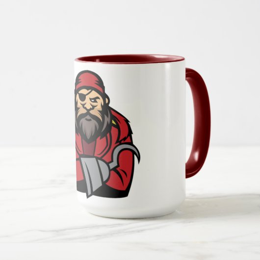 Bold Pirate - Fierce & Mischievous Pirate Mascot Tasse (VorderseiteRechts)