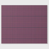Bold Pixel Buffalo Check Plaid Pink Navy Geschenkpapier (Flach)