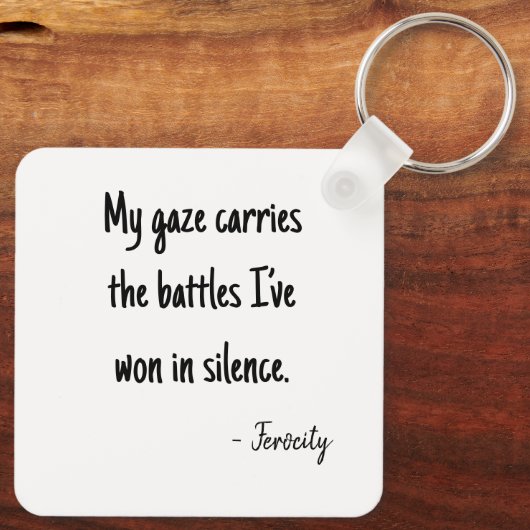 Bold pixelated portrait schlüsselanhänger (Rückseite)