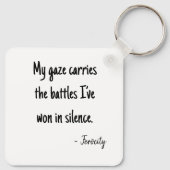 Bold pixelated portrait schlüsselanhänger (Rückseite)