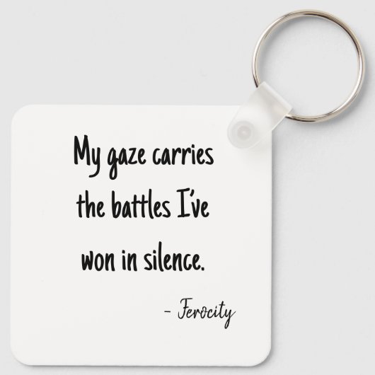 Bold pixelated portrait schlüsselanhänger (Rückseite)