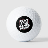 Bold Play Ball Sports Quote Art (Vorderseite)