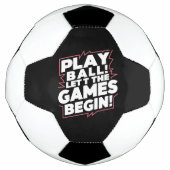 Bold Play Ball Sports Quote Art (Vorderseite)