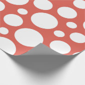 Bold Polka Dot Pattern Geschenkpapier (Ecke)