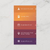 Bold Polygonal Visitenkarte (Rückseite)