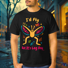Bold Pop Art Butterfly Gym T - Shirt