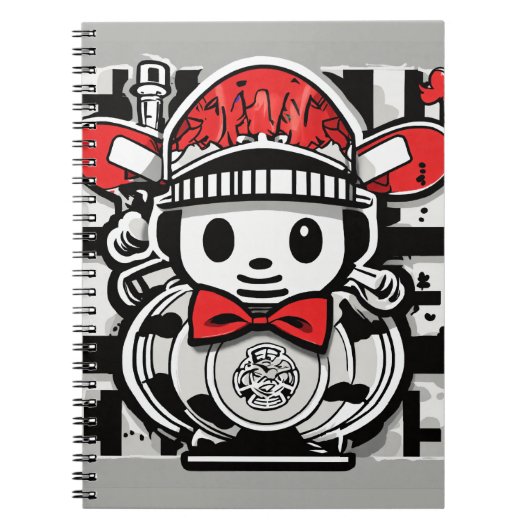 Bold Pop Art Graffiti-Inspiriert Notebook - Design Notizblock (Vorderseite)