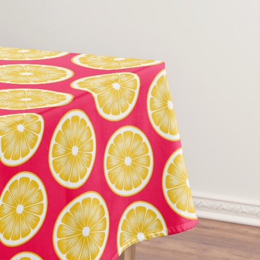 Bold Pop Art Lemon Hot Pink & Yellow Tischdecke (Beispiel)