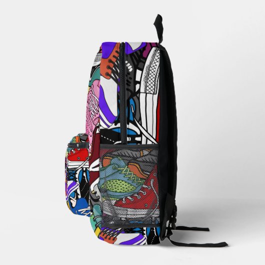 Bold Pop Art Runner Jogger Bedruckter Rucksack (Rechts)