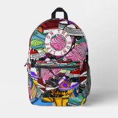 Bold Pop Art Runner Jogger Bedruckter Rucksack (Vorderseite)