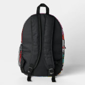 Bold Pop Art Runner Jogger Bedruckter Rucksack (Rückseite)