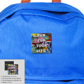 Bold Pop Art Runner Jogger Button