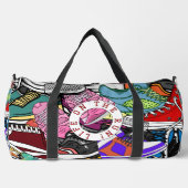 Bold Pop Art Runner Jogger Duffle Bag (Vorderseite)