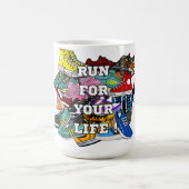 Bold Pop Art Runner Jogger Kaffeetasse (Mittel)