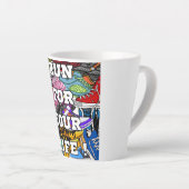 Bold Pop Art Runner Jogger Milchtasse (Rechte Ecke)