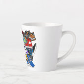 Bold Pop Art Runner Jogger Milchtasse (Rechts)