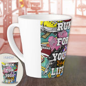 Bold Pop Art Runner Jogger Milchtasse