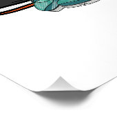 Bold Pop Art Runner Jogger Poster (Ecke)