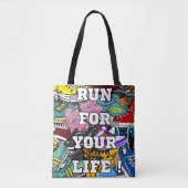 Bold Pop Art Runner Jogger Tasche (Vorderseite)